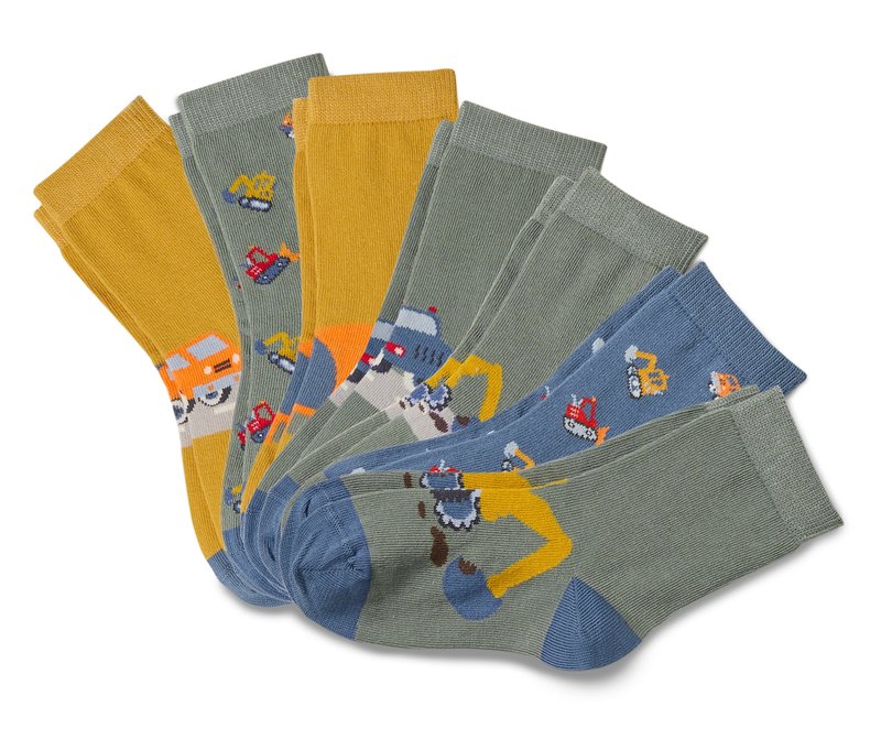 Tchibo - 7 Paar Kinder-Socken - Jungen - Gr. 27-30 - blau