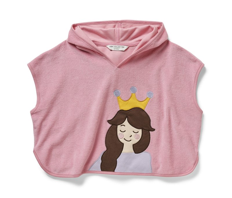 Tchibo - Frottierponcho - Kinder - Gr. 134/140 - rosa