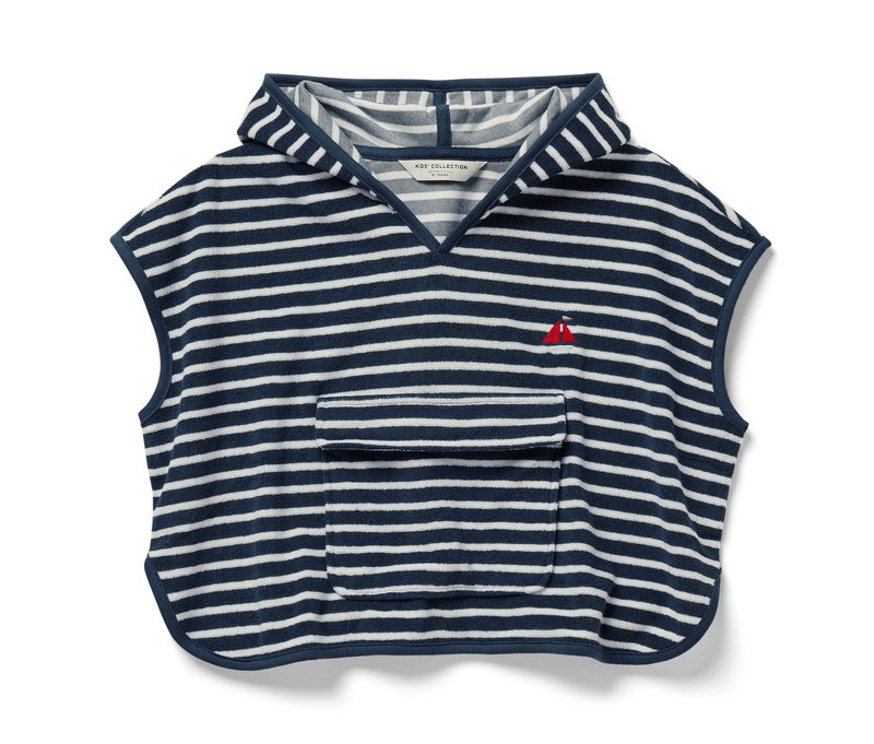 Tchibo - Frottierponcho - Kinder - Gr. 98/104 - weiß