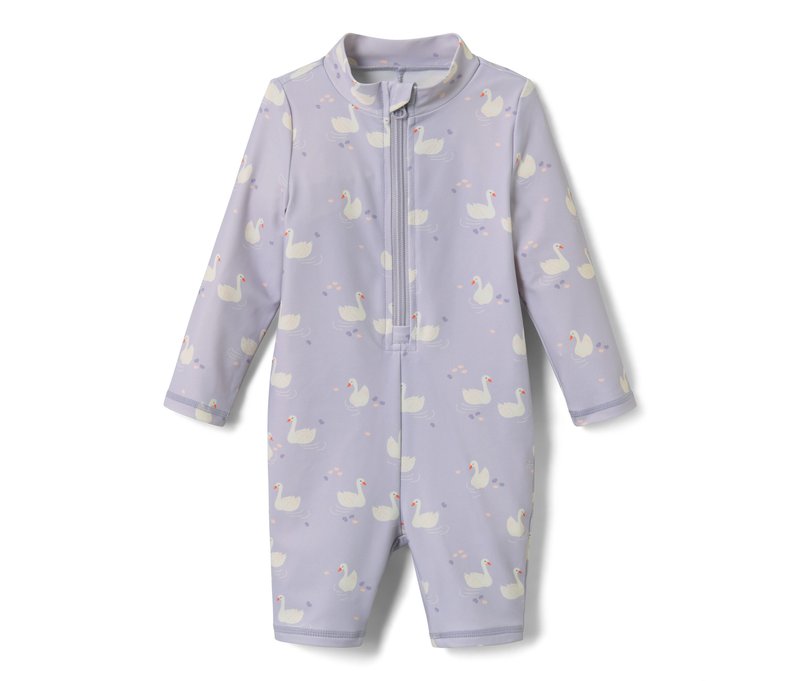 Tchibo - Baby-Einteiler mit UV-Schutzfaktor 80 - Kinder - Gr. 98/104 - lila/print