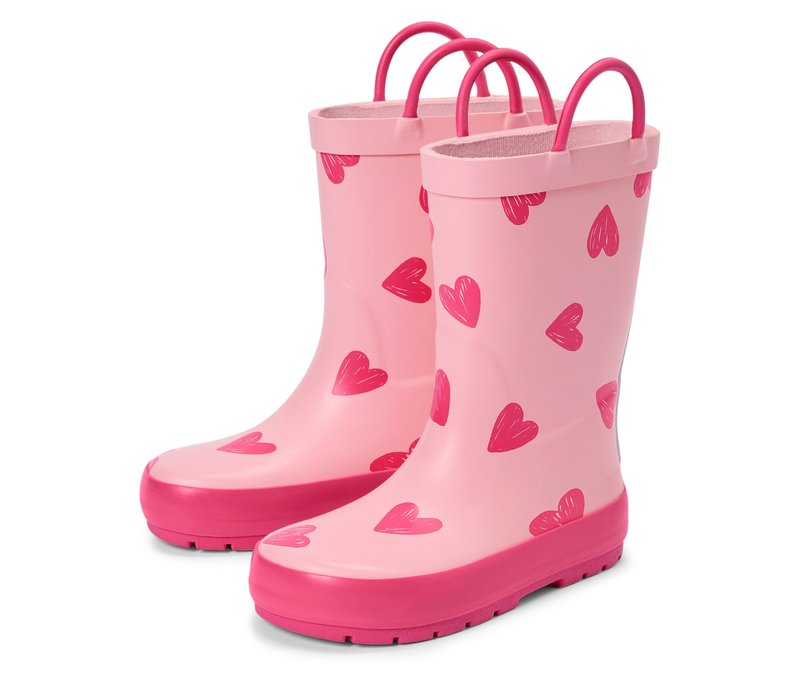 Tchibo - Kinder-Regenstiefel - Gr. 28-29 - hellrosa/print