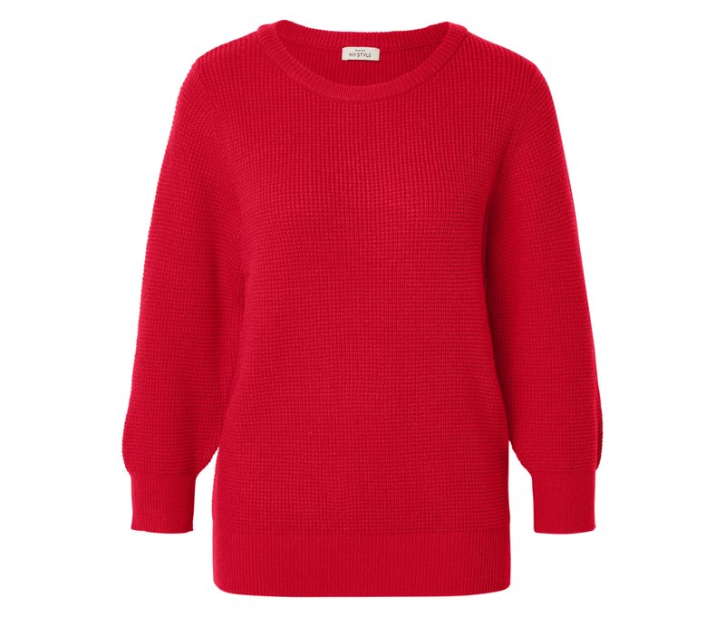 Tchibo - Pullover aus Strukturstrick - Damen - Gr. M - rot