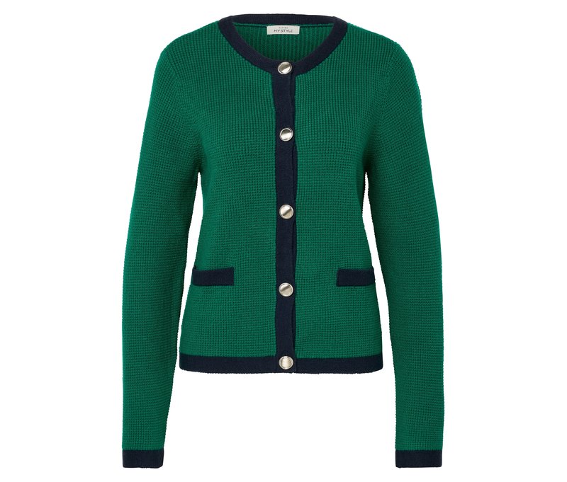 Tchibo - Cardigan aus Strukturstrick - Damen - Gr. S - dunkelblau