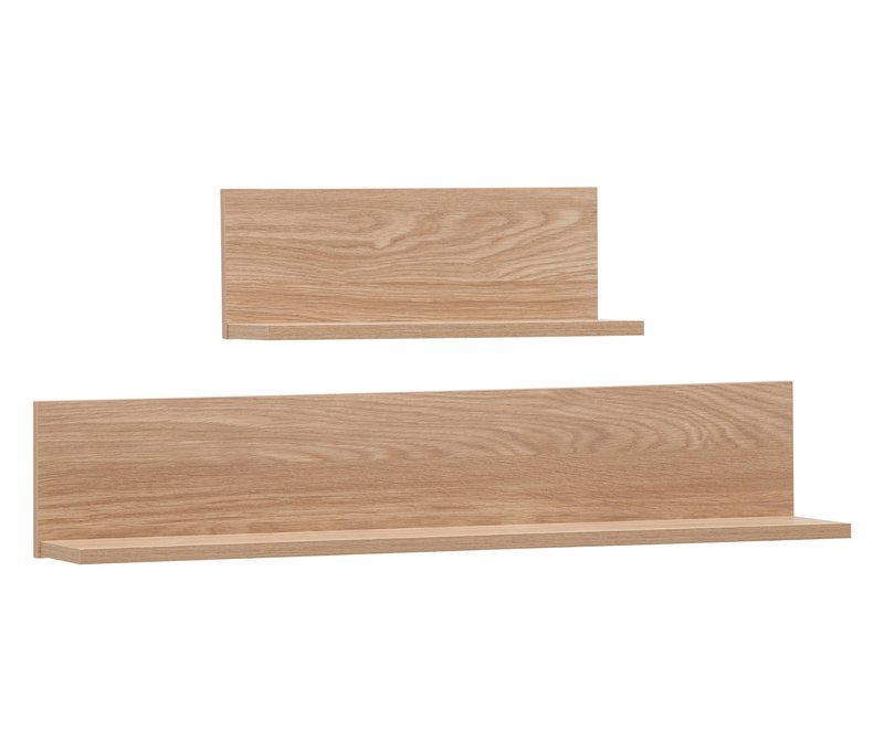 Tchibo - 2 Regale »Visby« - 40,8x17,3x13,7cm - braun - Holz / Metall