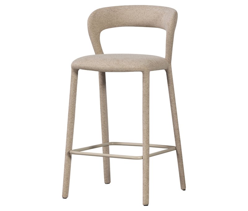 Tchibo - Woood Barhocker »Noble« - 48x52x95cm - braun - Holz / Polyester