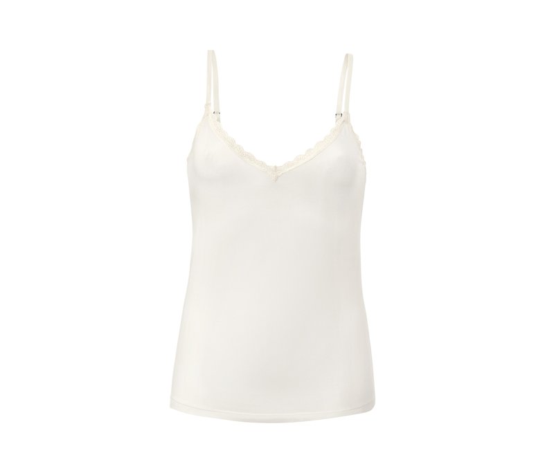 Tchibo - Hemdchen mit Spitze - Damen - Gr. S - weiß