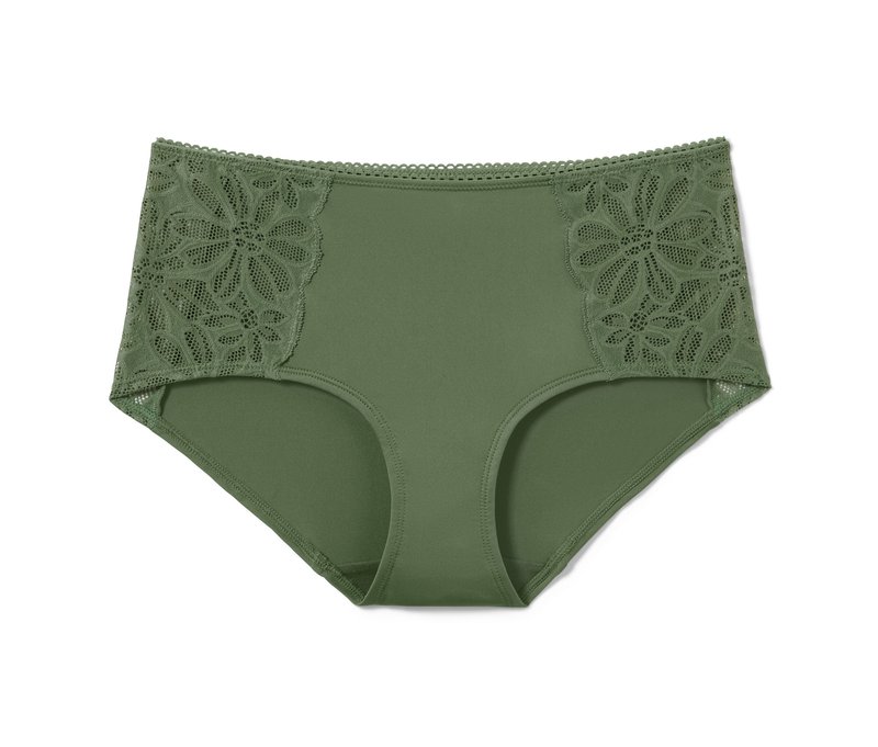 Tchibo - Midrise-Panty - Damen - Gr. L - olivgrün