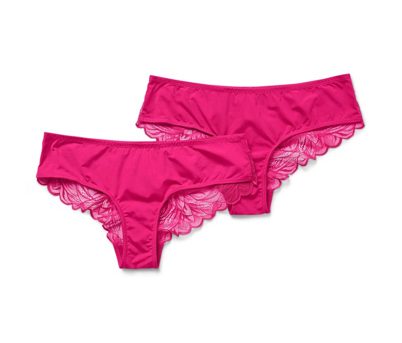 Tchibo - 2 Brazilslips - Damen - Gr. M - pink