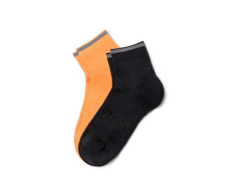 Tchibo - 2 Paar Laufsocken - Unisex - Gr. 39-42 - orange