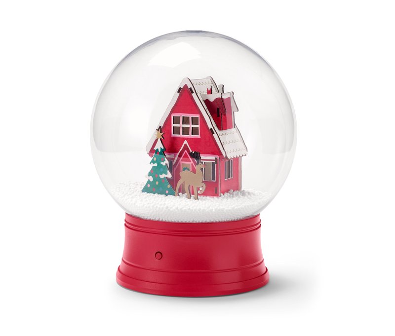 Tchibo - LED-Schneekugel - rot