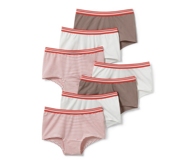 Tchibo - 7 Kinder-Pantys - Gr. 134/140 - orange