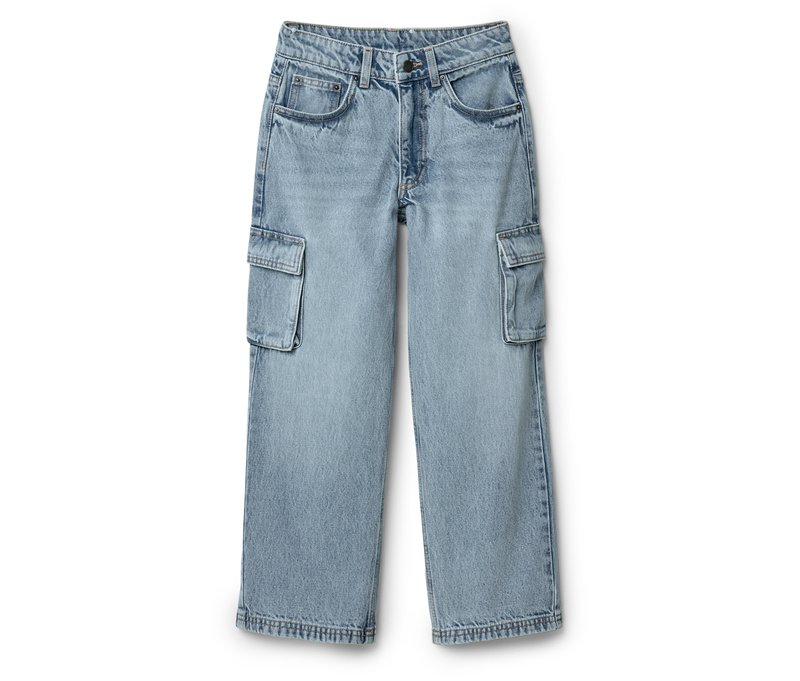 Tchibo - Kinder-Wide Leg Jeans ‒ Fit »Lena« - Gr. 158 - dunkelblau
