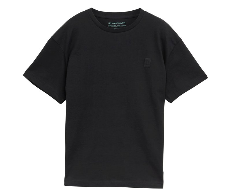 Tom Tailor Basic T-Shirt - Gr. 152 - schwarz