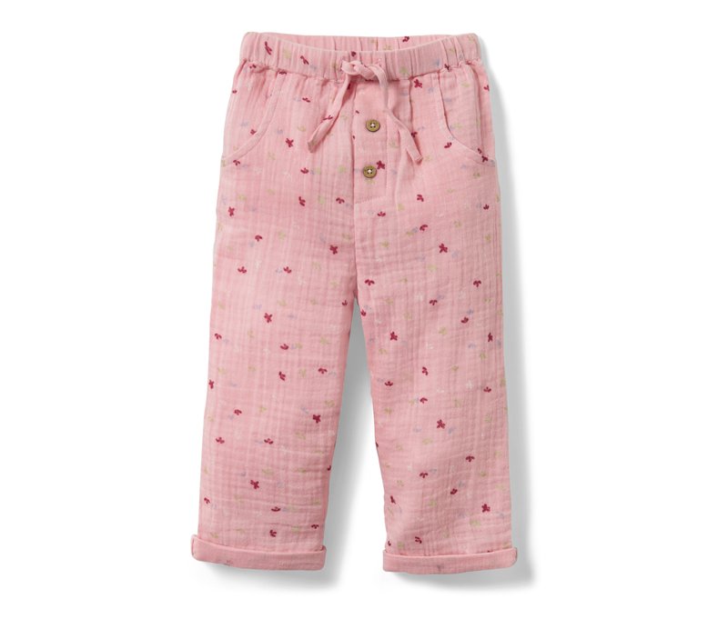 Tchibo - Baby-Schlupfhose - Gr. 86/92 - rosa/print