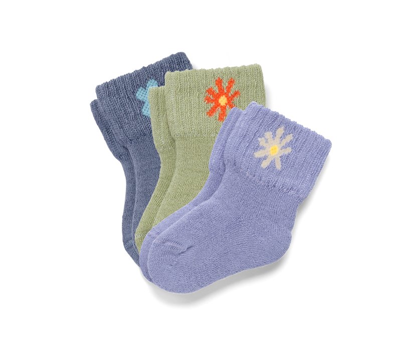 Tchibo - 3 Paar Babysocken - Gr. 23-26 - dunkelblau