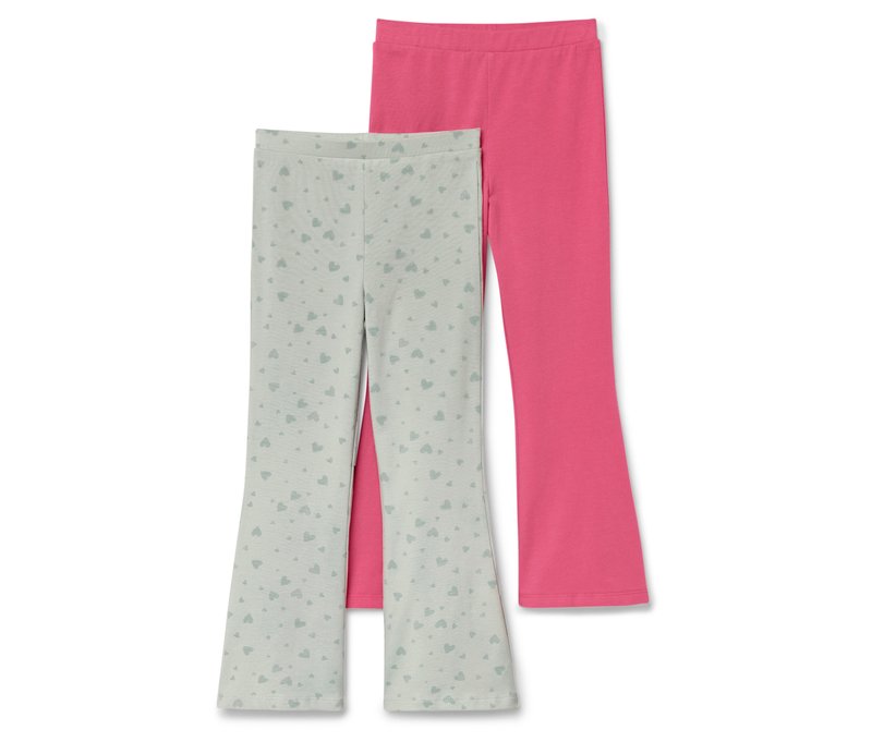 Tchibo - 2 Kinder-Flared-Leggings - Gr. 122/128 - grau