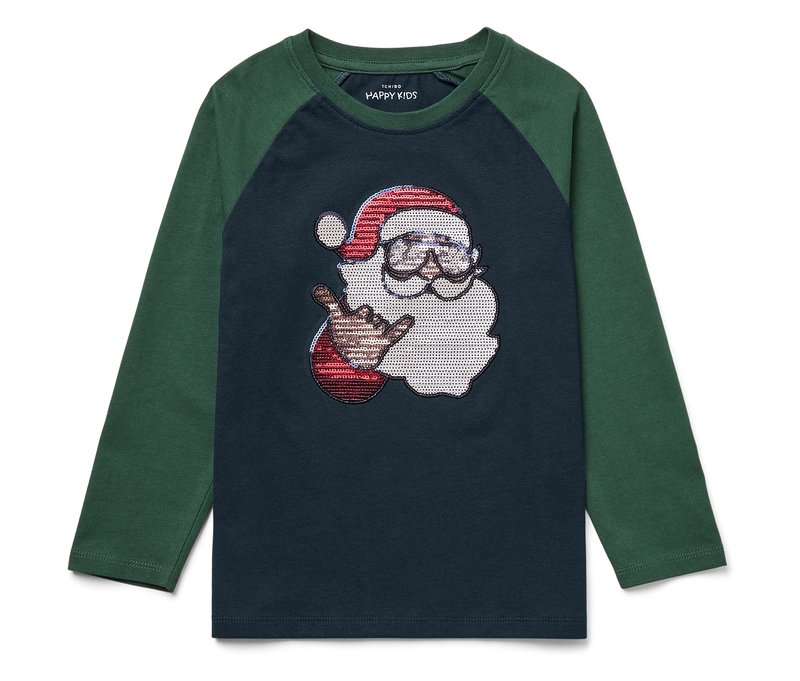 Tchibo - Kinder Raglan-Shirt - Gr. 98/104 - dunkelblau