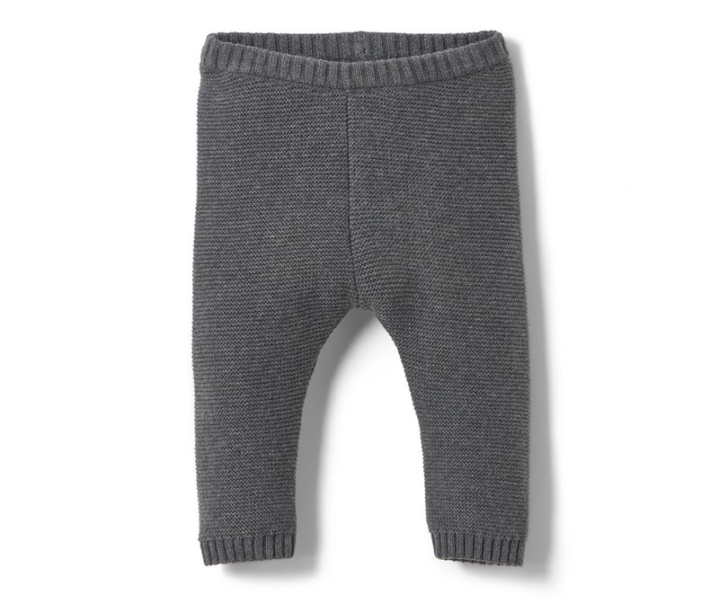 Tchibo - Kinder-Strickhose - Gr. 86/92 - grau