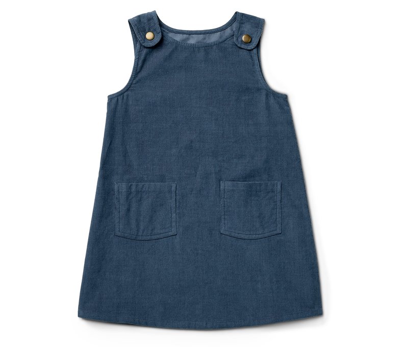 Tchibo - Kinder-Latzkleid - Gr. 98/104 - dunkelblau