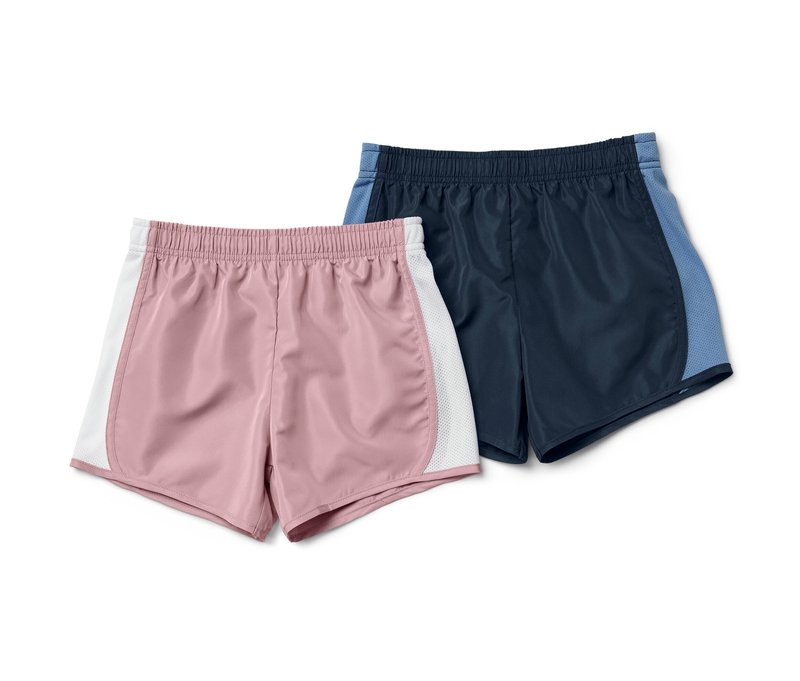 Tchibo - 2 Kinder-Sportshorts - Gr. 122/128 - rosa