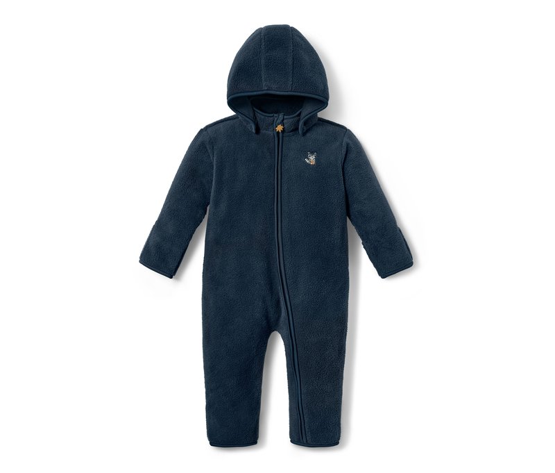 Tchibo - Fleece-Einteiler - Gr. 62/68 - dunkelblau