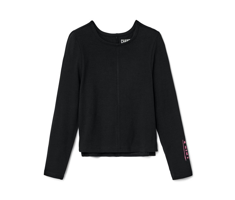 Tchibo - Kinder-Langarmshirt - Gr. 134/140 - schwarz