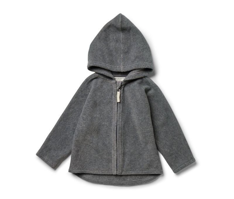 Tchibo - Baby-Fleecejacke - Gr. 74/80 - dunkelgrau