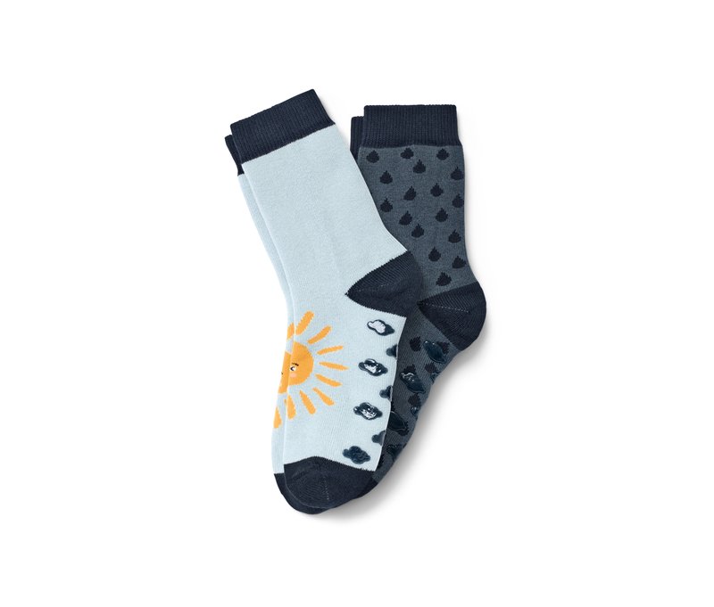 Tchibo - 2 Paar Kleinkind-Antirutsch-Socken - Gr. 27-30 - dunkelblau