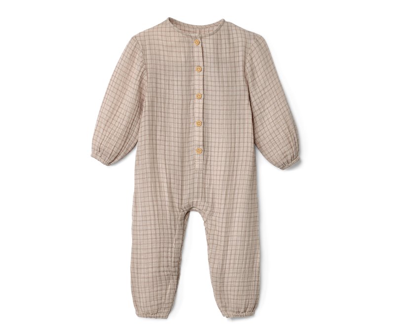 Tchibo - Baby-Strampler - Gr. 86/92 - beige/print