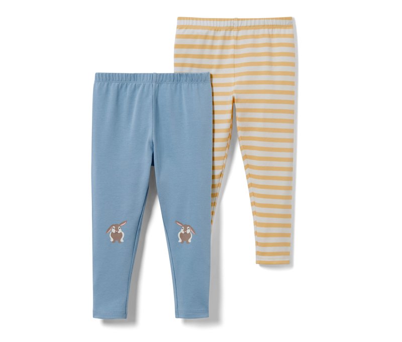 Tchibo - 2 Baby-Leggings - Gr. 74/80 - hellblau