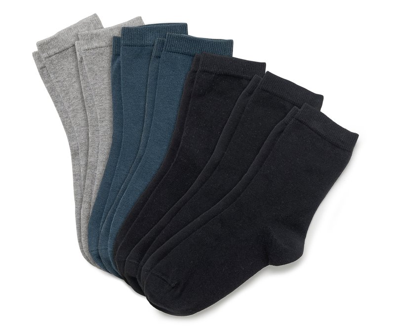 Tchibo - 7 Paar Kinder-Socken - Gr. 39-42 - dunkelblau