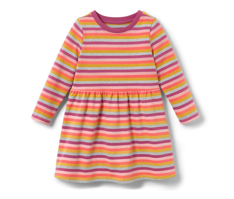 Tchibo - Kinder-Sweatkleid - Gr. 122/128 - mehrfarbig/gestreift