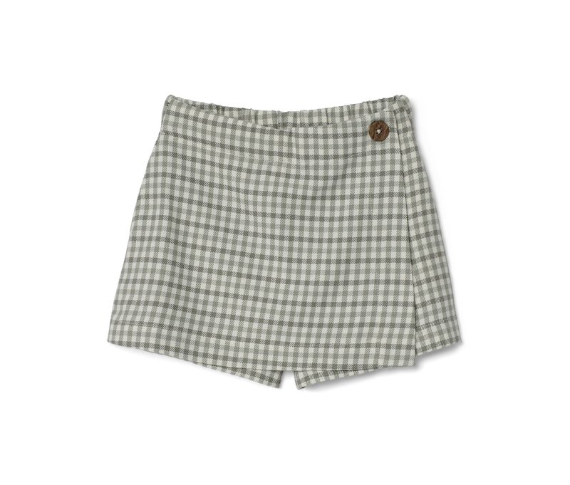 Tchibo - Kinder-Hosenrock - Gr. 122/128 - weiß/kariert