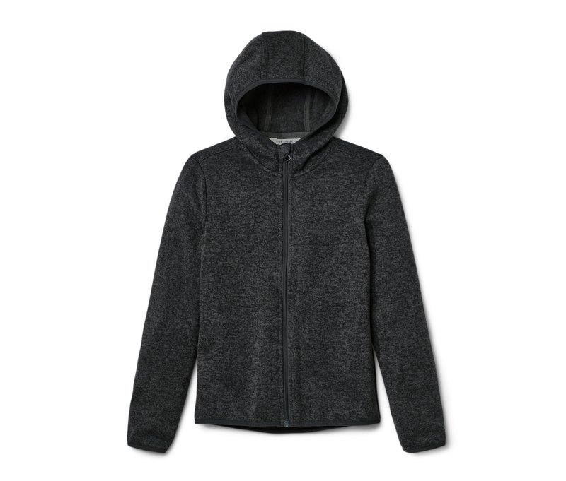 Tchibo - Kinder-Strickfleecejacke - Gr. 146/152 - dunkelgrau