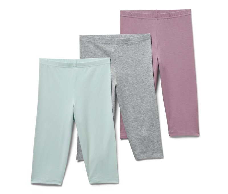 Tchibo - 3 Kinder-3/4-Leggings - Gr. 158/164 - grau