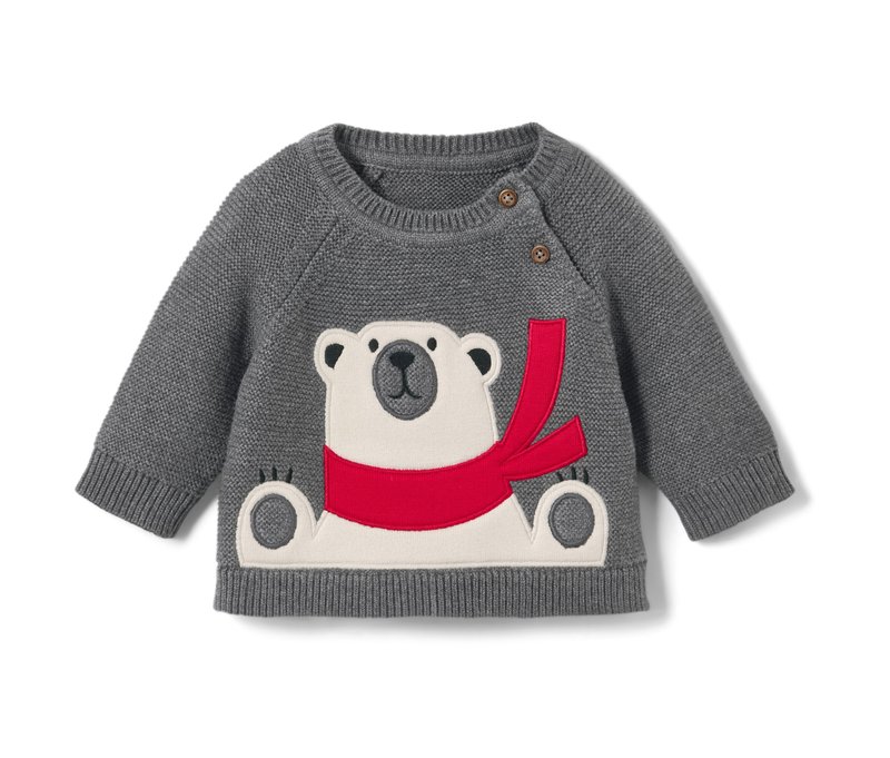 Tchibo - Kinder-Strickpullover - Gr. 98/104 - dunkelgrau