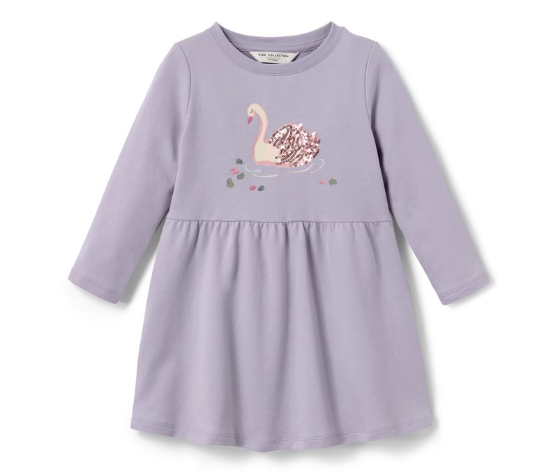 Tchibo - Kinder-Sweatkleid - Gr. 110/116 - lila