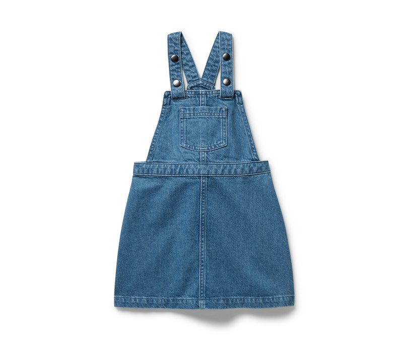 Tchibo - Kinder-Latzkleid - Gr. 110/116 - blau