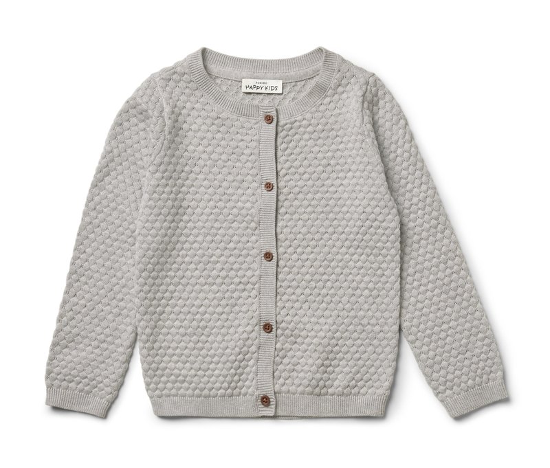 Tchibo - Baby-Strickjacke - Gr. 62/68 - hellgrau
