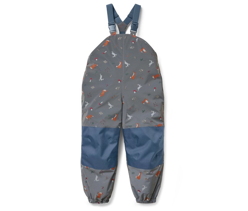 Tchibo - Kinder-Thermo-Regenhose mit reflektierenden Designelementen - Gr. 122/128 - silber/print