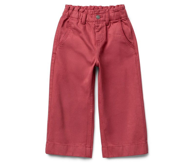 Tchibo - Kinder-Wide-Leg-Jeans – Fit »Greta« - Gr. 104 - rot