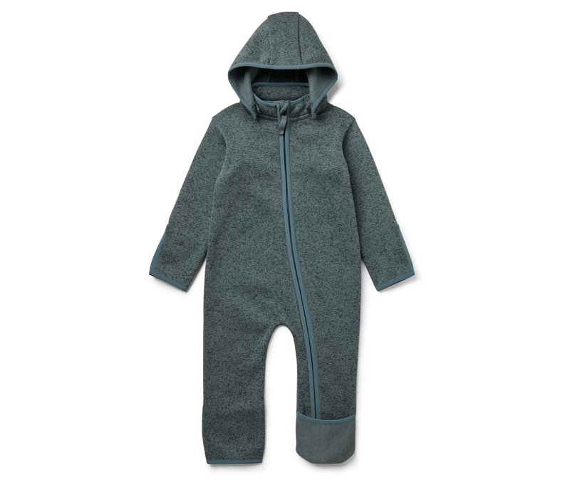 Tchibo - Baby-Strickfleece-Overall - Gr. 50/56 - grün