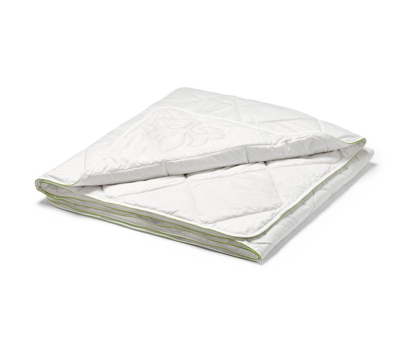 irisette® greenline Baumwoll-Leinen-Sommer-Steppbett - weiß