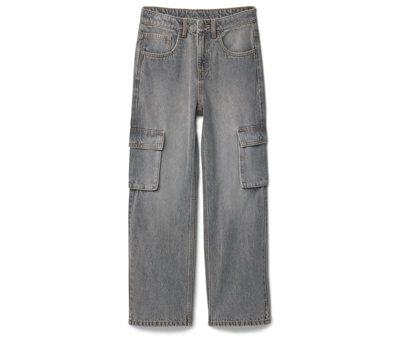 Tchibo - Kinder Wide Leg Jeans – Fit »Finn« - Gr. 164 - hellgrau