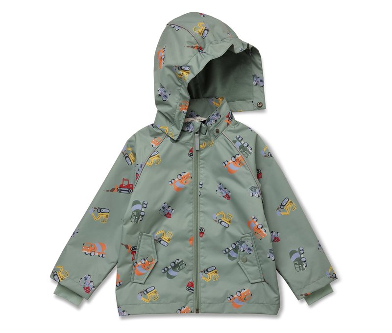 Tchibo - Kinder-Regenjacke - Gr. 86/92 - grau/print