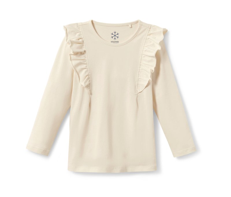 Tchibo - Kinder-Langarmshirt - Mädchen - Gr. 122/128 - creme