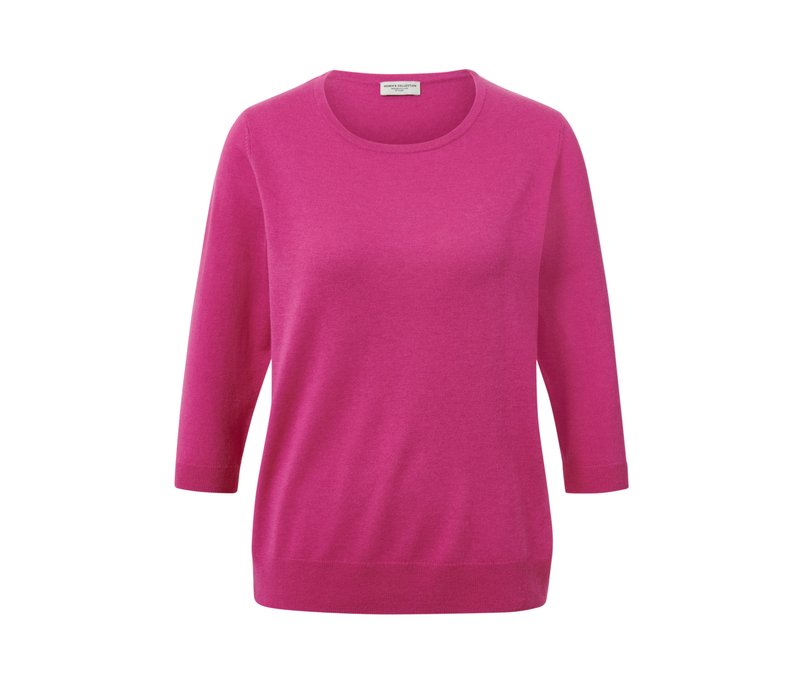 Tchibo - Feinstrickpullover mit Seide - Damen - Gr. L - pink