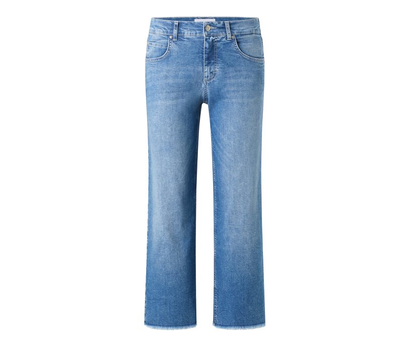 Angels Jeans »Linn« Culotte Fransen - Damen - Gr. 48 - blau