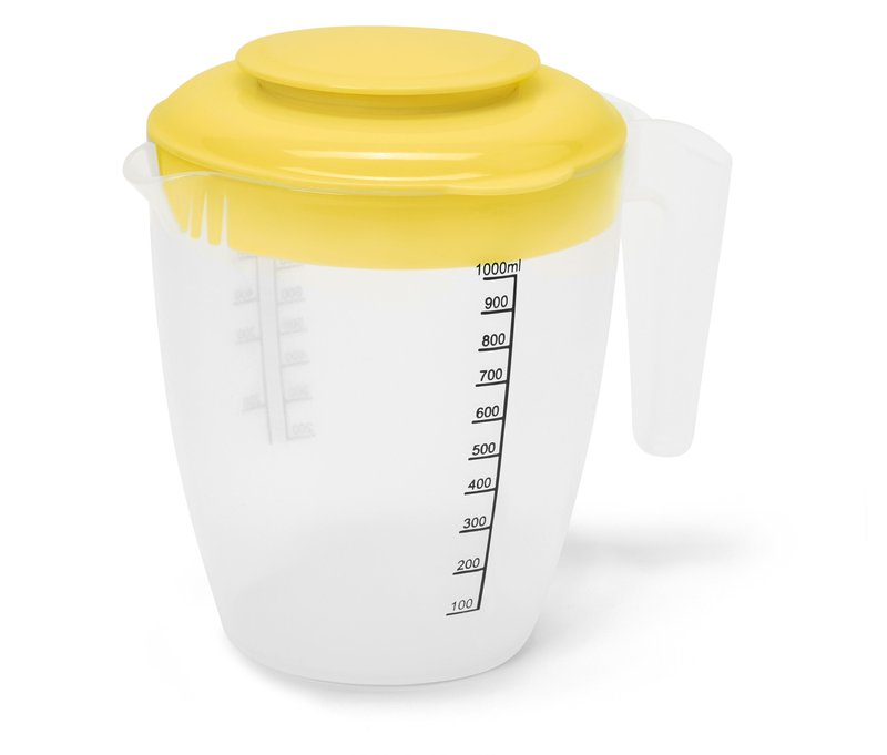 Tchibo - Rührbecher mit Deckel - gelb