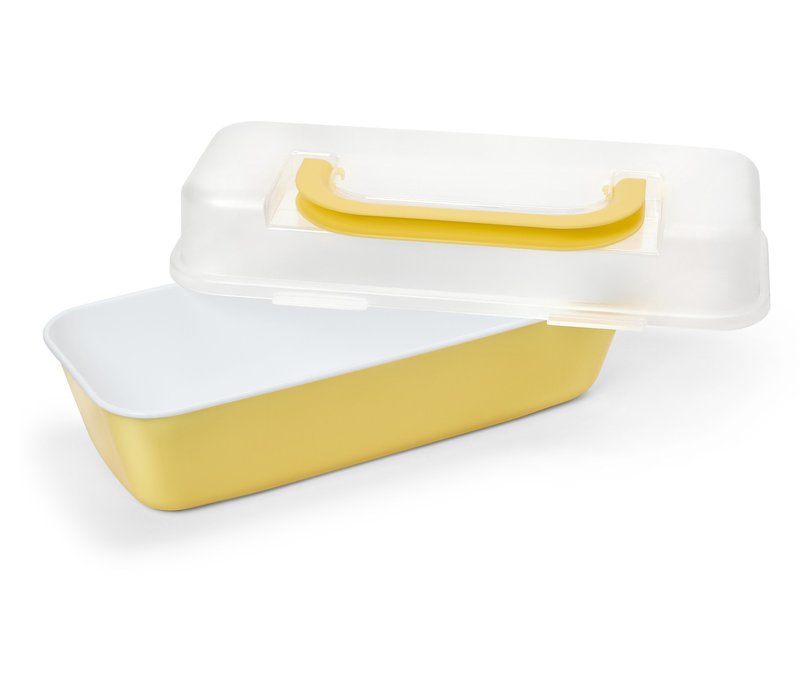 Tchibo - Kastenform mit Transportdeckel - weiß